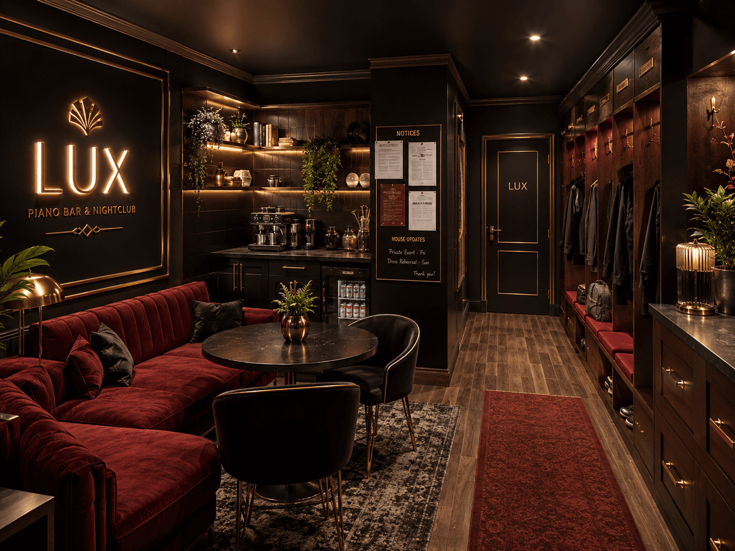 LUX staff room